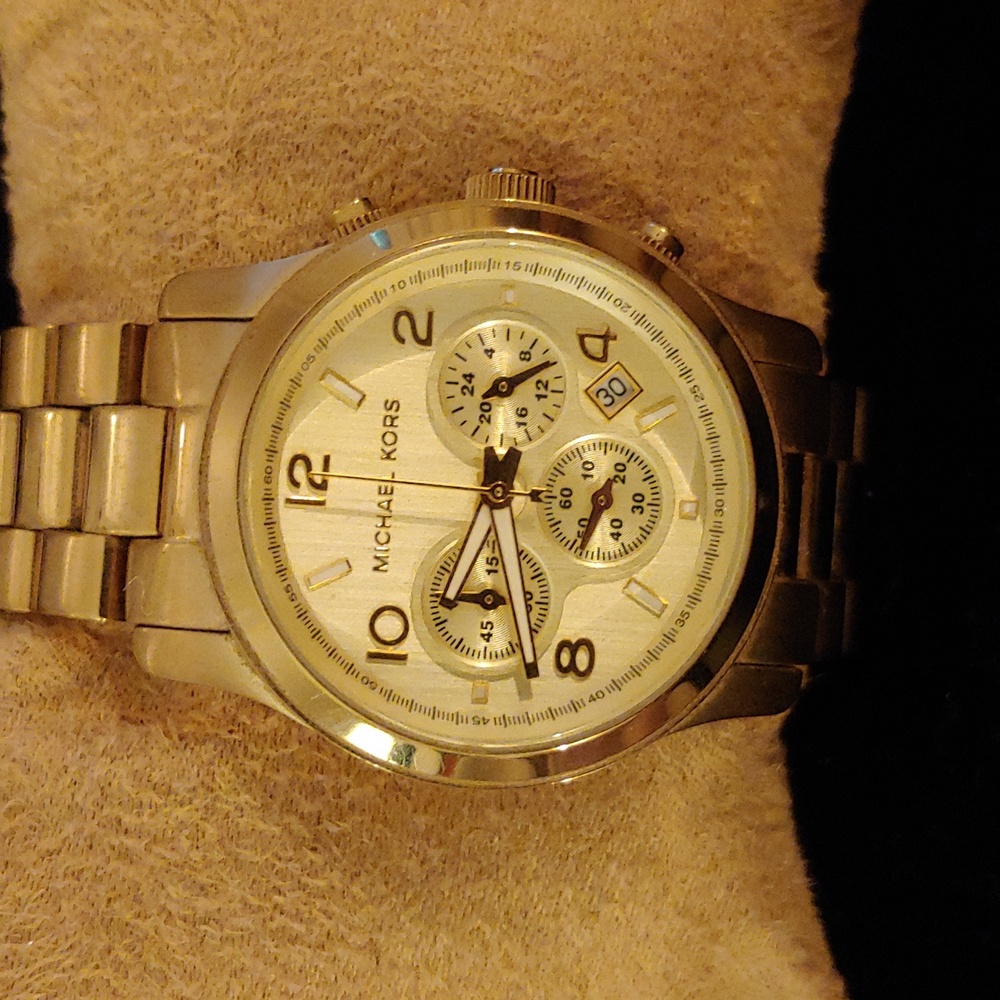Runway Gold-Tone Watch by Michael Kors